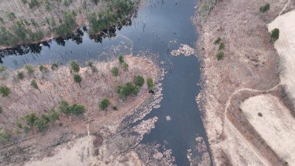 Barren Aerial Landscape